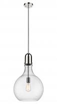 Innovations Lighting 492-1S-PN-G584-14 - Amherst - 1 Light - 14 inch - Polished Nickel - Stem hung - Pendant