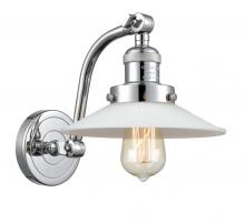 Innovations Lighting 515-1W-PC-G1 - Halophane - 1 Light - 9 inch - Polished Chrome - Sconce