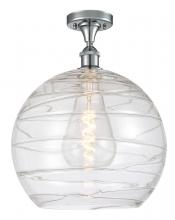 Innovations Lighting 516-1C-PC-G1213-14 - Athens Deco Swirl - 1 Light - 14 inch - Polished Chrome - Semi-Flush Mount