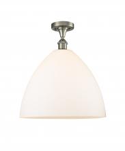 Innovations Lighting 516-1C-SN-GBD-161 - Bristol - 1 Light - 16 inch - Brushed Satin Nickel - Semi-Flush Mount