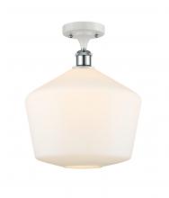 Innovations Lighting 516-1C-WPC-G651-12 - Cindyrella - 1 Light - 12 inch - White Polished Chrome - Semi-Flush Mount