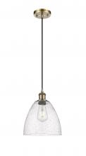 Innovations Lighting 516-1P-AB-GBD-94 - Bristol - 1 Light - 9 inch - Antique Brass - Cord hung - Mini Pendant