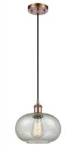 Innovations Lighting 516-1P-AC-G249 - Gorham - 1 Light - 10 inch - Antique Copper - Cord hung - Mini Pendant