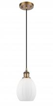 Innovations Lighting 516-1P-BB-G81 - Eaton - 1 Light - 6 inch - Brushed Brass - Cord hung - Mini Pendant