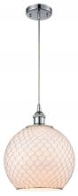 Innovations Lighting 516-1P-PC-G121-10CSN - Farmhouse Chicken Wire - 1 Light - 10 inch - Polished Chrome - Cord hung - Mini Pendant