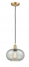 Innovations Lighting 516-1P-SG-G249 - Gorham - 1 Light - 10 inch - Satin Gold - Cord hung - Mini Pendant