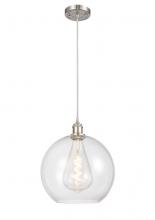 Innovations Lighting 516-1P-SN-G122-12 - Athens - 1 Light - 12 inch - Brushed Satin Nickel - Cord hung - Mini Pendant