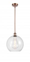 Innovations Lighting 516-1S-AC-G122-12 - Athens - 1 Light - 12 inch - Antique Copper - Mini Pendant