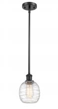 Innovations Lighting 516-1S-BK-G1013 - Belfast - 1 Light - 6 inch - Matte Black - Mini Pendant