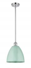  516-1S-PC-MBD-9-SF - Plymouth - 1 Light - 9 inch - Polished Chrome - Pendant