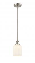 Innovations Lighting 516-1S-SN-G559-5GWH - Bridal Veil - 1 Light - 5 inch - Brushed Satin Nickel - Mini Pendant