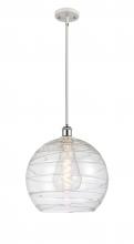 Innovations Lighting 516-1S-WPC-G1213-14 - Athens Deco Swirl - 1 Light - 14 inch - White Polished Chrome - Pendant