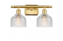 Innovations Lighting 516-2W-SG-G412 - Dayton - 2 Light - 16 inch - Satin Gold - Bath Vanity Light