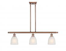  516-3I-AC-G441 - Brookfield - 3 Light - 36 inch - Antique Copper - Cord hung - Island Light