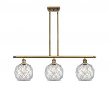 Innovations Lighting 516-3I-BB-G122-8RW - Farmhouse Rope - 3 Light - 36 inch - Brushed Brass - Cord hung - Island Light