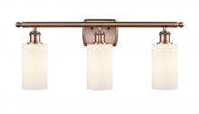  516-3W-AC-G801-LED - Clymer - 3 Light - 24 inch - Antique Copper - Bath Vanity Light