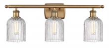 Innovations Lighting 516-3W-BB-G559-5CL - Bridal Veil - 3 Light - 25 inch - Brushed Brass - Bath Vanity Light