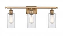 Innovations Lighting 516-3W-BB-G802 - Clymer - 3 Light - 24 inch - Brushed Brass - Bath Vanity Light