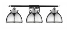  516-3W-PC-M14-PC - Adirondack - 3 Light - 28 inch - Polished Chrome - Bath Vanity Light