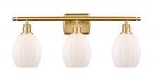 Innovations Lighting 516-3W-SG-G81 - Eaton - 3 Light - 26 inch - Satin Gold - Bath Vanity Light