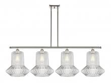  516-4I-PN-G212 - Springwater - 4 Light - 50 inch - Polished Nickel - Cord hung - Island Light