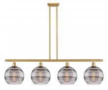 Innovations Lighting 516-4I-SG-G556-10SM - Rochester - 4 Light - 48 inch - Satin Gold - Cord hung - Island Light