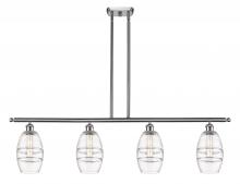 Innovations Lighting 516-4I-SN-G557-6CL - Vaz - 4 Light - 48 inch - Brushed Satin Nickel - Cord hung - Island Light