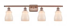 Innovations Lighting 516-4W-AC-G391-LED - Ellery - 4 Light - 35 inch - Antique Copper - Bath Vanity Light