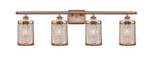 Innovations Lighting 516-4W-AC-M18-AC - Nestbrook - 4 Light - 35 inch - Antique Copper - Bath Vanity Light