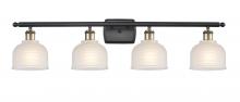 Innovations Lighting 516-4W-BAB-G411 - Dayton - 4 Light - 36 inch - Black Antique Brass - Bath Vanity Light