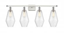  516-4W-WPC-G654-7 - Cindyrella - 4 Light - 37 inch - White Polished Chrome - Bath Vanity Light