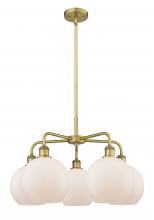 Innovations Lighting 516-5CR-BB-G121-8 - Athens - 5 Light - 26 inch - Brushed Brass - Chandelier