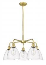 Innovations Lighting 516-5CR-SG-GBD-752 - Bristol - 5 Light - 26 inch - Satin Gold - Chandelier