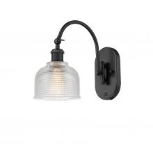 Innovations Lighting 518-1W-BK-G412 - Dayton - 1 Light - 6 inch - Matte Black - Sconce