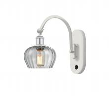 Innovations Lighting 518-1W-WPC-G92 - Fenton - 1 Light - 7 inch - White Polished Chrome - Sconce