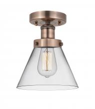 Innovations Lighting 616-1F-AC-G42 - Cone - 1 Light - 8 inch - Antique Copper - Semi-Flush Mount