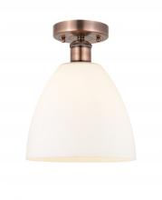 Innovations Lighting 616-1F-AC-GBD-91 - Bristol - 1 Light - 9 inch - Antique Copper - Semi-Flush Mount