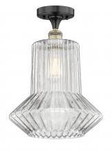 Innovations Lighting 616-1F-BAB-G212 - Springwater - 1 Light - 12 inch - Black Antique Brass - Flush Mount