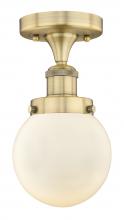 Innovations Lighting 616-1F-BB-G201-6 - Beacon - 1 Light - 6 inch - Brushed Brass - Semi-Flush Mount