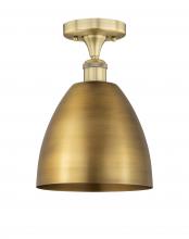 Innovations Lighting 616-1F-BB-MBD-9-BB - Bristol - 1 Light - 9 inch - Brushed Brass - Semi-Flush Mount