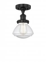 Innovations Lighting 616-1F-BK-G324 - Olean - 1 Light - 7 inch - Matte Black - Semi-Flush Mount