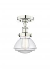 Innovations Lighting 616-1F-PN-G322 - Olean - 1 Light - 7 inch - Polished Nickel - Semi-Flush Mount