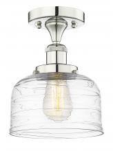 Innovations Lighting 616-1F-PN-G713 - Bell - 1 Light - 8 inch - Polished Nickel - Semi-Flush Mount