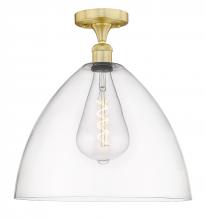 Innovations Lighting 616-1F-SG-GBD-162 - Bristol - 1 Light - 16 inch - Satin Gold - Semi-Flush Mount