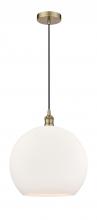 Innovations Lighting 616-1P-AB-G121-14 - Athens - 1 Light - 14 inch - Antique Brass - Cord hung - Pendant