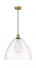 Innovations Lighting 616-1P-BB-GBD-162 - Bristol - 1 Light - 16 inch - Brushed Brass - Cord hung - Pendant