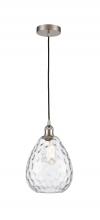 Innovations Lighting 616-1P-SN-G372 - Waverly - 1 Light - 8 inch - Brushed Satin Nickel - Cord hung - Mini Pendant