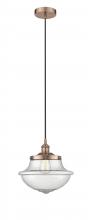 Innovations Lighting 616-1PH-AC-G544 - Oxford - 1 Light - 12 inch - Antique Copper - Mini Pendant