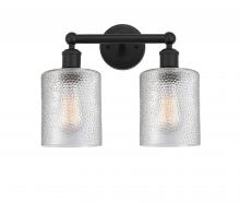 Innovations Lighting 616-2W-BK-G112 - Cobbleskill - 2 Light - 14 inch - Matte Black - Bath Vanity Light