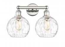 Innovations Lighting 616-2W-PN-G1215-8 - Athens Water Glass - 2 Light - 17 inch - Polished Nickel - Bath Vanity Light